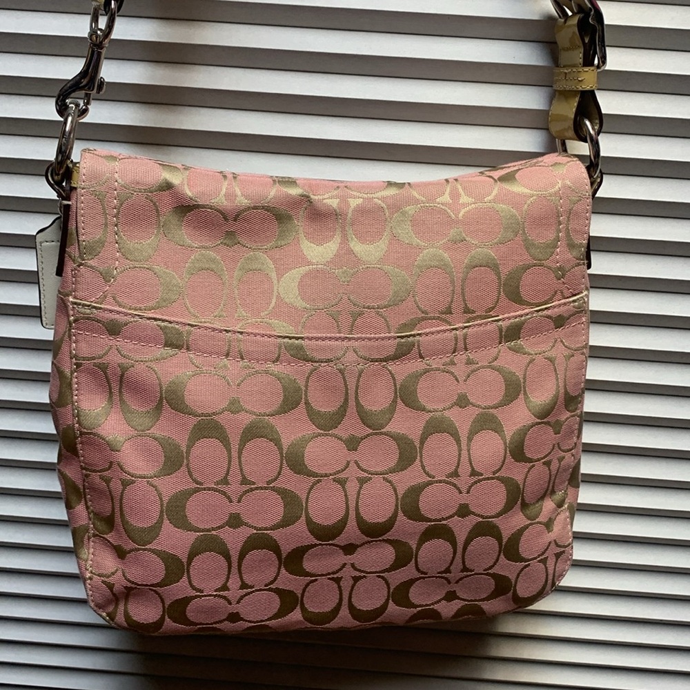 Coach Pink and Gold Crossbody Bag - Picture 5 of 16